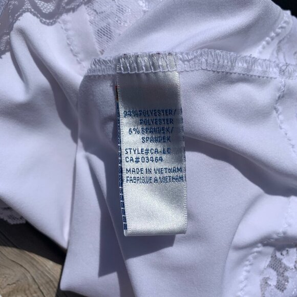 Y2K 90s Ricki's Camisole White Lace Trim Capsule Tank Top - Picture 7 of 11